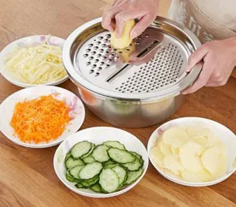 3pcs Bowl colander grater 